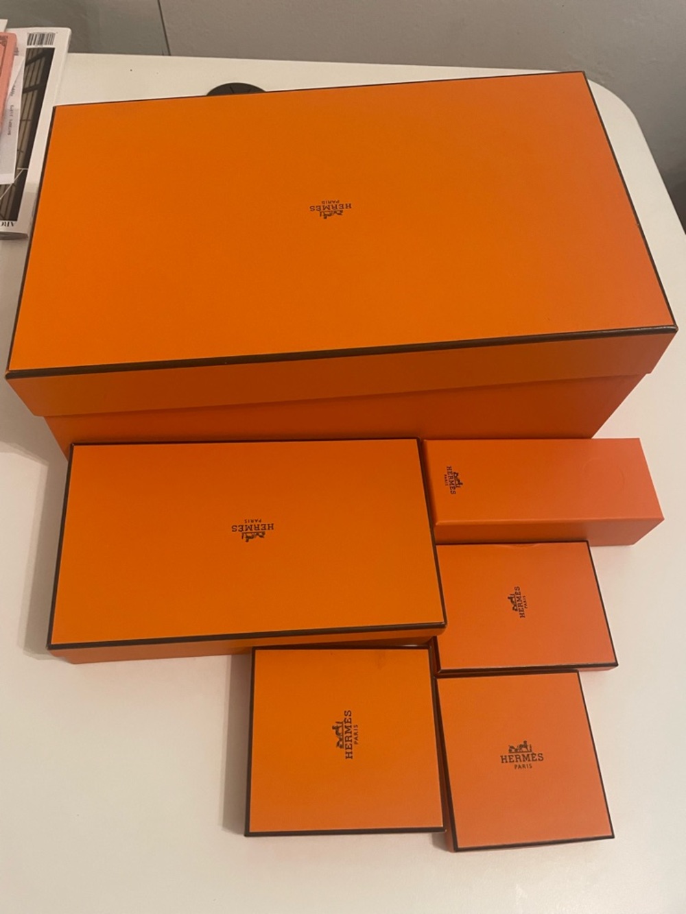 Hermès Signature Orange Gift Boxes